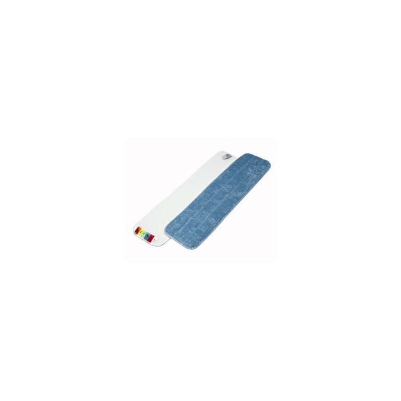 Mop Microfibre 44 cm bleu avec velcro et codes couleurs 
